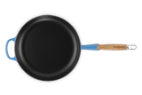 Le Creuset 28cm Cast Iron Frying Pan with Wooden Handle - Azure | 20258282200422