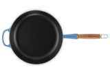 Le Creuset 28cm Cast Iron Sauté Pan with Wooden Handle - Azure | 20259282200422