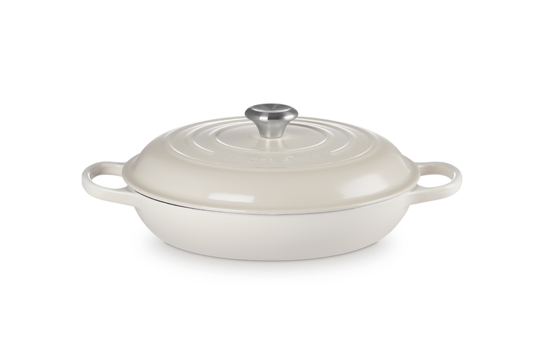 Le Creuset Signature 30cm Cast Iron Shallow Casserole - Meringue | 21180307164430