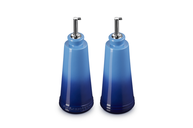 Le Creuset Signature Stoneware 300ml Oil & Vinegar Set  - Azure | 80842302200003