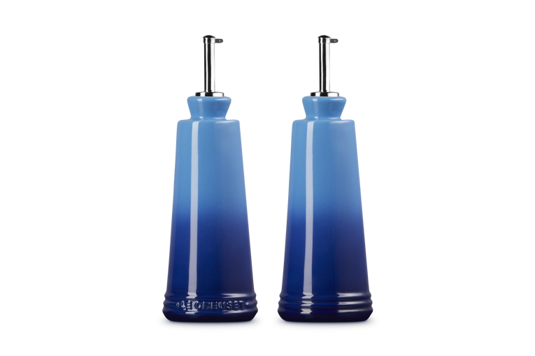 Le Creuset Signature Stoneware 300ml Oil & Vinegar Set  - Azure | 80842302200003