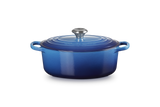 Le Creuset Signature 27cm Cast Iron Oval Casserole - Azure | 21178272202730