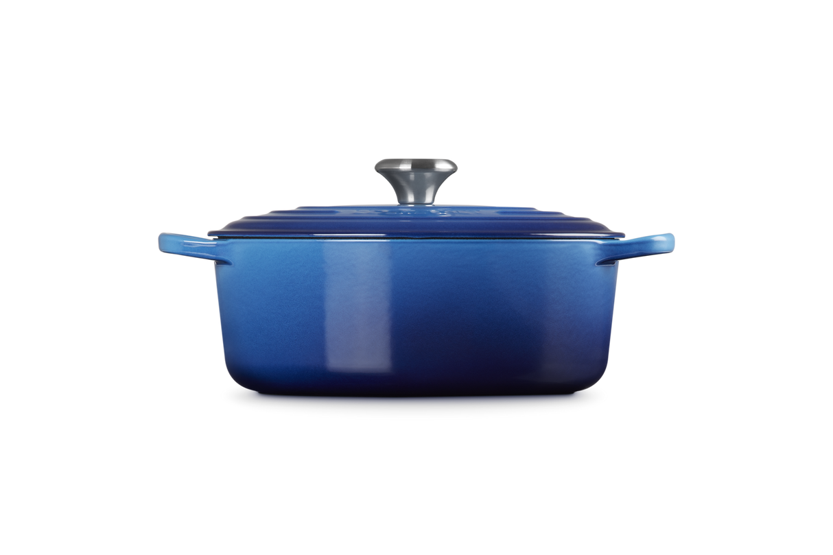 Le Creuset Signature 27cm Cast Iron Oval Casserole - Azure | 21178272202730