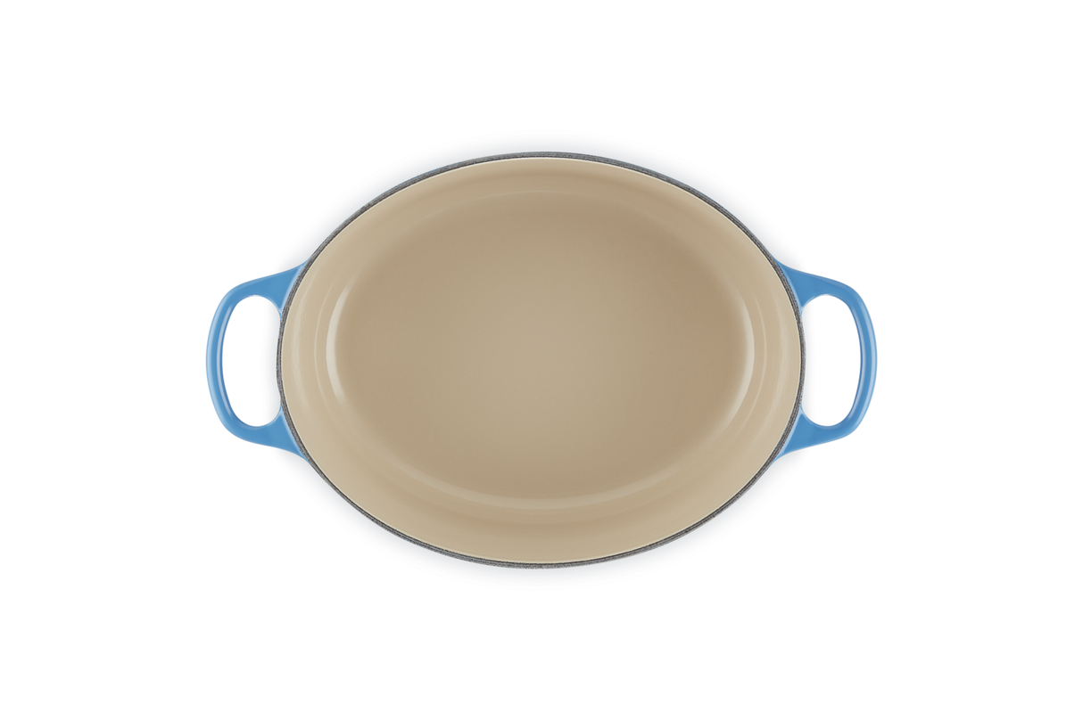 Le Creuset Signature 27cm Cast Iron Oval Casserole - Azure | 21178272202730