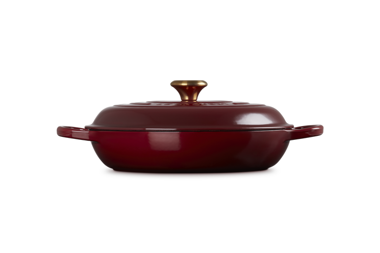 Le Creuset Signature 30cm Cast Iron Shallow Casserole - Garnet | 21180309494441
