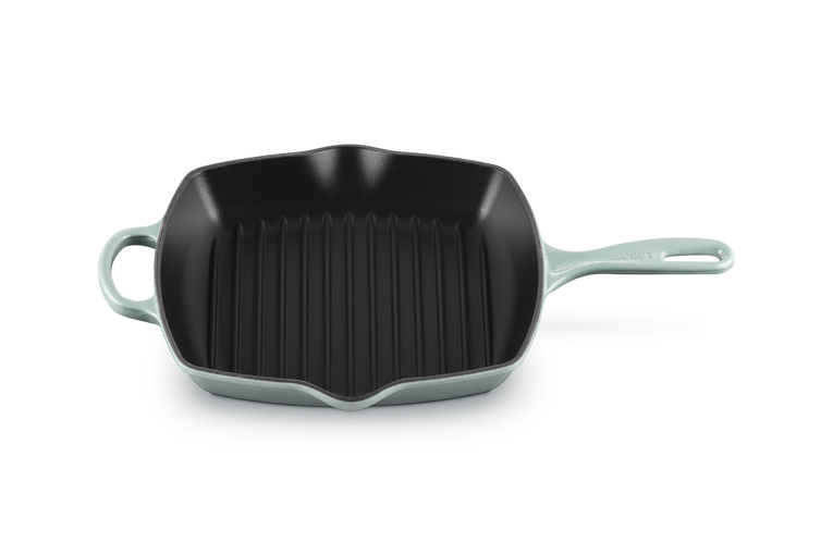 Le Creuset Signature 26cm Cast Iron Square Grillit - Sea Salt | 20183267170422
