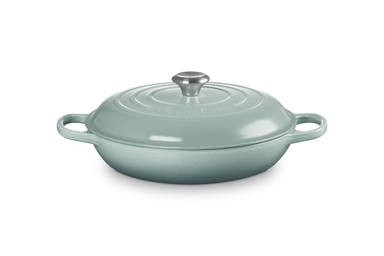Le Creuset Signature 30cm Cast Iron Shallow Casserole - Sea Salt | 21180307174430