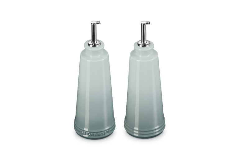 Le Creuset Signature Stoneware 300ml Oil & Vinegar Set  - Sea Salt | 80842307170003