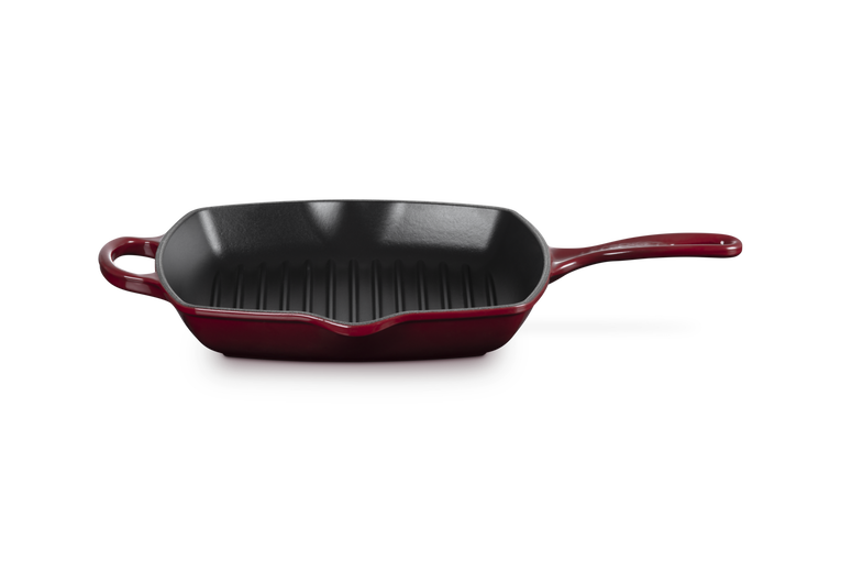 Le Creuset Signature 26cm Cast Iron Square Grillit - Garnet | 20183269490422
