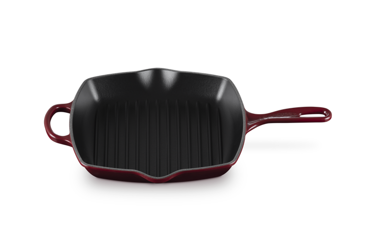 Le Creuset Signature 26cm Cast Iron Square Grillit - Garnet | 20183269490422