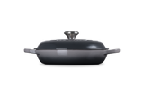 Le Creuset Signature 26cm Cast Iron Shallow Casserole - Flint | 21180264442430