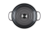 Le Creuset Signature 26cm Cast Iron Shallow Casserole - Flint | 21180264442430