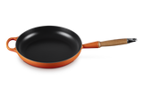 Le Creuset 28cm Cast Iron Frying Pan with Wooden Handle - Volcanic | 20258280900422