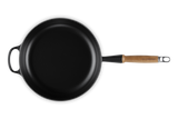 Le Creuset 28cm Cast Iron Sauté Pan with Wooden Handle - Satin Black | 20259280000422