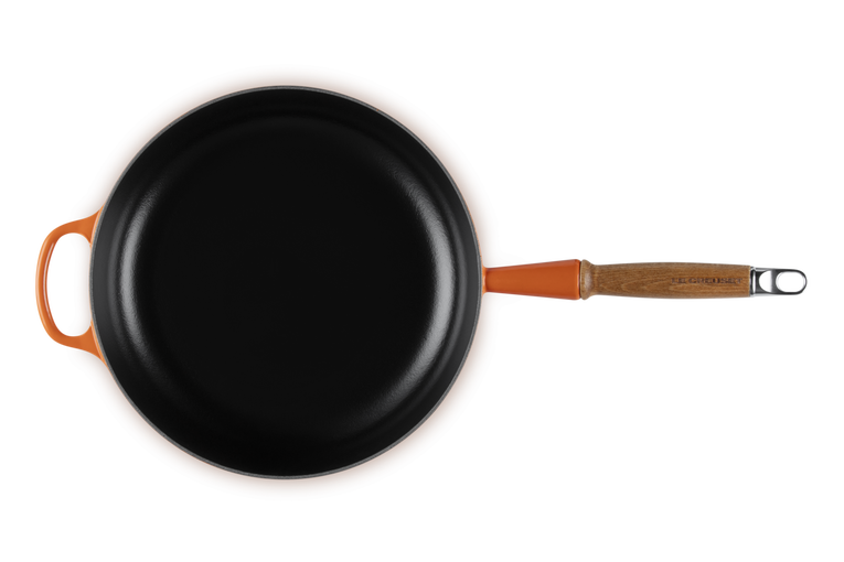Le Creuset 28cm Cast Iron Sauté Pan with Wooden Handle - Volcanic | 20259280900422