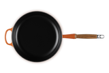 Le Creuset 28cm Cast Iron Sauté Pan with Wooden Handle - Volcanic | 20259280900422