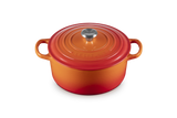 Le Creuset Signature 22cm Cast Iron Round Casserole - Volcanic | 21177220902430