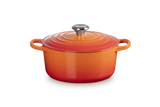 Le Creuset Signature 24cm Cast Iron Round Casserole - Volcanic | 21177240902430