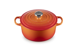 Le Creuset Signature 24cm Cast Iron Round Casserole - Volcanic | 21177240902430