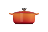 Le Creuset Signature 24cm Cast Iron Round Casserole - Volcanic | 21177240902430