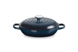 Le Creuset Signature 26cm Cast Iron Shallow Casserole - Nuit | 21180261294475