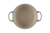 Le Creuset Signature 26cm Cast Iron Round Casserole - Flint | 21177264442430