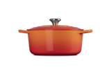 Le Creuset Signature 26cm Cast Iron Round Casserole - Volcanic | 21177260902430