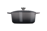 Le Creuset Signature 28cm Cast Iron Round Casserole - Flint | 21177284442430