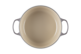 Le Creuset Signature 28cm Cast Iron Round Casserole - Flint | 21177284442430
