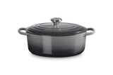 Le Creuset Signature 29cm Cast Iron Oval Casserole - Flint | 21178294442430