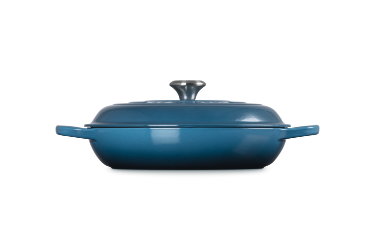 Le Creuset Signature 30cm Cast Iron Shallow Casserole - Deep Teal | 21180306422430