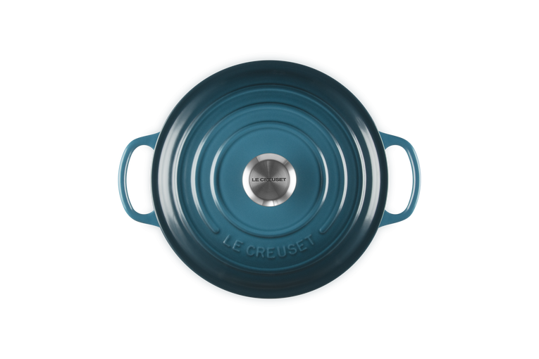 Le Creuset Signature 20cm Cast Iron Round Casserole - Deep Teal | 21177206422430
