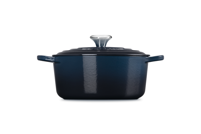 Le Creuset Signature 20cm Cast Iron Round Casserole - Nuit | 21177201294475
