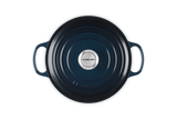 Le Creuset Signature 20cm Cast Iron Round Casserole - Nuit | 21177201294475