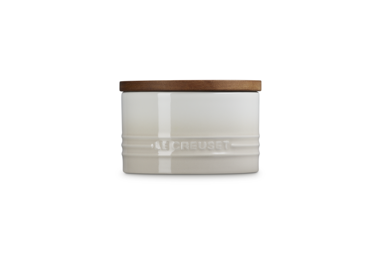 Le Creuset 470ml Stoneware Signature Storage Jar  - Meringue | 70819477160099