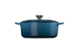 Le Creuset Signature 27cm Cast Iron Oval Casserole - Deep Teal | 21178276422430