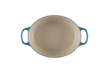 Le Creuset Signature 27cm Cast Iron Oval Casserole - Deep Teal | 21178276422430