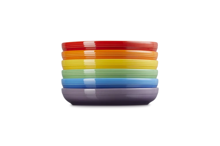 Le Creuset Stoneware Rainbow Set of 6 Pasta Bowls | 79356005218000