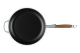 Le Creuset 28cm Cast Iron Frying Pan with Wooden Handle - Sea Salt | 20258287170422