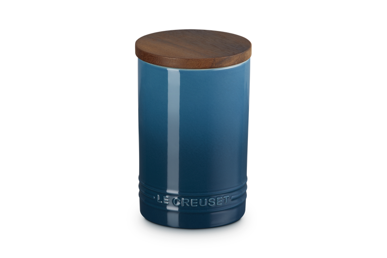 Le Creuset 770ml Stoneware Signature Storage Jar  - Deep Teal | 70819776420099