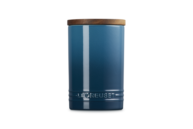 Le Creuset 770ml Stoneware Signature Storage Jar  - Deep Teal | 70819776420099