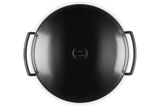 Le Creuset 36cm Cast Iron Wok & Glass Lid - Volcanic | 25304360900460