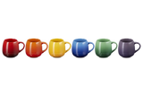 Le Creuset 320ml Stoneware Rainbow Set of 6 Coupe Mugs | 89178005219003