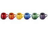 Le Creuset 320ml Stoneware Rainbow Set of 6 Coupe Mugs | 89178005219003
