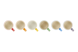 Le Creuset 320ml Stoneware Rainbow Set of 6 Espresso Mugs | 79114105219030
