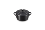 Le Creuset Stoneware 10cm Petite Casserole Dish - Satin Black | 71901100000100