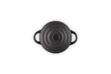 Le Creuset Stoneware 10cm Petite Casserole Dish - Satin Black | 71901100000100