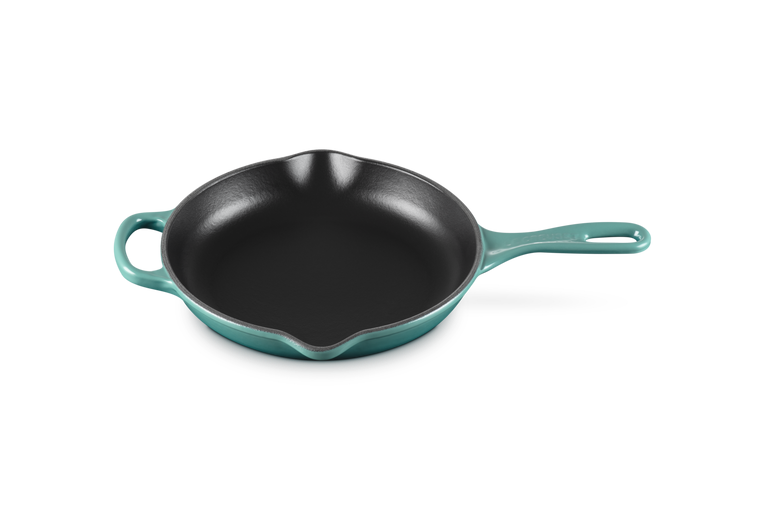 Le Creuset 23cm Cast Iron Round Skillet - Bleu Riviera | 20182230990422
