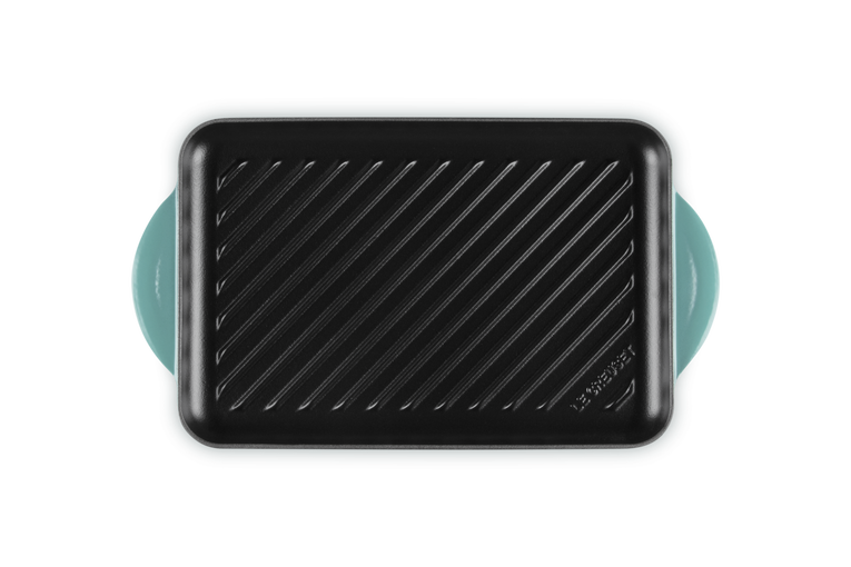 Le Creuset 32cm Cast Iron Rectangular Grill - Bleu Riviera | 20202320990460