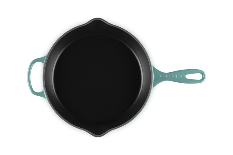 Le Creuset Signature 26cm Cast Iron Deep Skillet - Bleu Riviera | 20187260990422